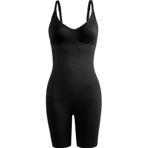 Damsömlösa Shapewear Magkontroll Body Shaper Bekväm for kvinder under klänning BLACK S M
