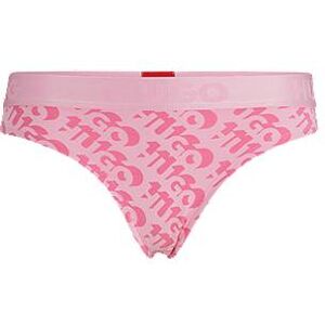 HUGO Stretch-cotton thong with repeat logos