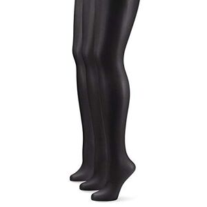 Nur Die Only the women's tights 725949/3-pack transparent, 15 DEN, size. 48 (manufacturer size: L (44-48)), black (black 094)