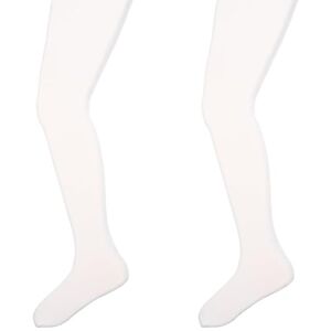 Camano girls 3119 tights, white (White 1), 110 (manufacturer size: 110/116), 1 pair