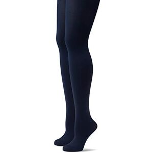 Hudson Women's Pack of 2 Simply 40 Doppelpack Tights, Blue (marine 0335), UK 14