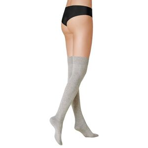 KUNERT Women's Knitted 100 DEN Knee-High Socks Grey 2.5/5