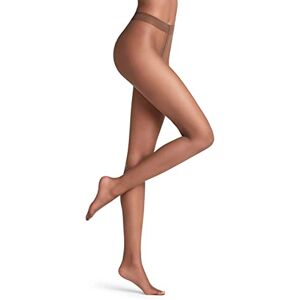 FALKE Shelina Tights 12 Denier Size S-XL Black, Skin-Tone, Many Other Colours, Women's Reinforced Tights Without Pattern, Transparent Tear-Resistant and glossy, Pack of 1 (Shelina 12 Denier) Brown (Coffee 5309) Ultra-Transparent, size: l