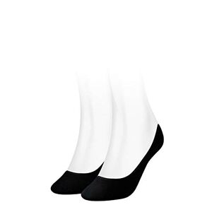 Tommy Hilfiger Women's Footie Invisble 2P Ankle Socks, Black, Size 39