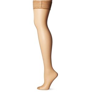 DIM Women's UP VOILE BAS 15 DEN Hold-up Stockings, Beige (Ambre), Large (Manufacturer Size: 3)