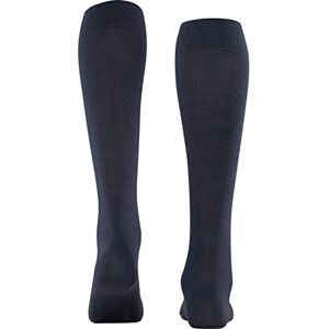 FALKE Women's Knee High Socks Soft Merino Wool Cotton Blend, 1 Pair, Various Colours, Size 2-8, Warm, Climate-Regulating Virgin Wool on the Outside, Skin-Friendly Cotton Inside (Softmerino W Kh) Blue (Dark Navy 6379) Blickdicht, size: 35-36