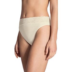 CALIDA Women's Slip Lycraspitze Plain Boxer Briefs, Off-White (Champagne 134), UK 24 (Manufacturer size: L = 48/50)