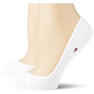 Tommy Hilfiger Women's Footie Invisble 2P Ankle Socks, White, Size 39