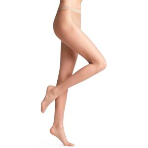 FALKE Damen 8 DEN W TI Ultra-Transparent einfarbig 1 Stück Strumpfhose Invisible Deluxe, Polyamid, 1 Paar, Beige (Brasil 4679), S (DE 36-38), S