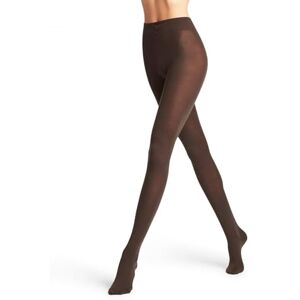 FALKE Tights, Soft Merino, New Wool, Cotton, Women's, Black, Blue, Many Other Colours, Reinforced Women's Tights without Pattern, Opaque Wool Tights, Plain, Pack of 1 tights Brown (Dark Brown 5239)