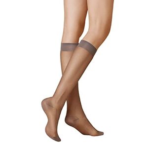 KUNERT Women's Matt Fine 20 DEN Knee-High Socks Grey 2.5