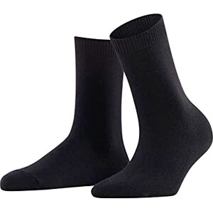 FALKE Women’s cosy wool socks, merino wool/cashmere blend, 1 pair, various Colours, sizes 35-42 warm, very soft thanks to cashmere content, ideal for casual looks. (Cosy Wool W So) Black (Black 3009), size: 35-38