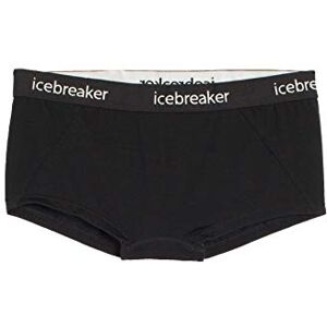 Icebreaker Merino Sprite Hot Pants Damen Unterwäsche aus Merinowolle Black, XS