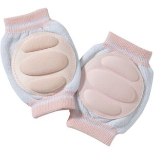 Playshoes Unisex Baby Knee Pad Crawling Safety Protector Leg Warmers, Pink (White/Lightpink), One Size