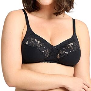 Sans Complexe Women's Full Cup Lace Everyday Bra Black Black 42D