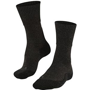 FALKE TK1 Women's Hiking Socks Wool, 1 Pair, Size 35-42 Colours, virgin wool blend, moisture-regulating, quick-drying, warming, strong padding, grey, 37-38