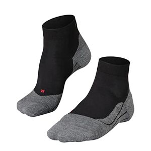 FALKE RU4 Women's Short Running Socks, Cotton Blend, Pack of 1 Colours, US Sizes 2 8 With Medium Padding, Moisture-Regulating, Quick-Drying, Cushioning Effect, black, 39-40