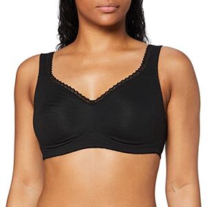 Susa Women's 7758 Non-Wired Everyday Bra, Black (schwarz 004), 40D (Manufacturer size: 90D)