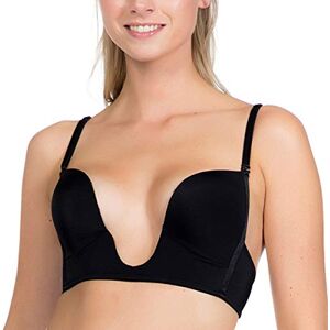 MAGIC BODYFASHION Damen V-Bra Stiefe BH, Schwarz, NA (Herstellergröße: 75A)