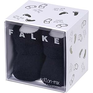 FALKE Unisex Baby Erstling SO Box Calf Socks, Blue (Darkmarine), 9-12 Months (Manufacturer size:62/68)