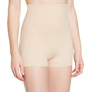 Maidenform Women's Fat Free Dressing High Waisted Boyshort Shaping Control Knickers, Beige (LLF), Size 10 (Manufacturer Size:Medium)