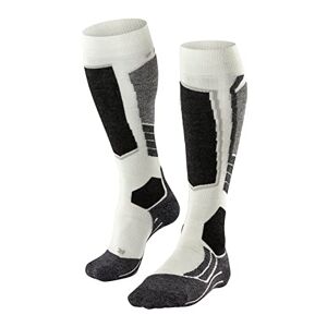 FALKE Ski Socks SK2 Wool Men's Size 1, Black Blue Many Other Colours, Thick Reinforced Ski Socks without Pattern with Medium Padding, Knee High and Warm for Skiing 1 Pair