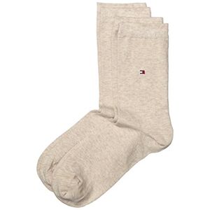 Tommy Hilfiger Women's Casual Socks (Pack of 2) (Socks Casual Socks) Light beige melange Not Applicable 100 DEN, size: 35-38