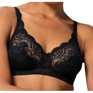 Triumph Women's Amourette 300 N (1PL86) Non-Wired Everyday Bra, Black (Black 04), 42C (Manufacturer size: 95 C)