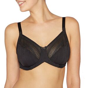 Lilyette Maidenform Damen Minimizer BH Enchantment Mesh Minimiser, Schwarz (Black W/ Latte Bcf), 42DD