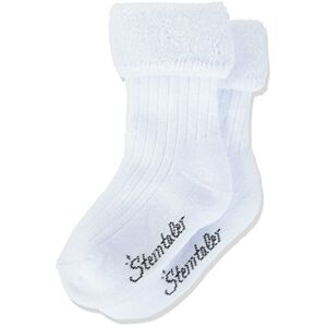 Sterntaler Baby Girls Baby-Söckchen uni Calf Socks, White (Weiß 500), 3 (Manufacturer size: 16)