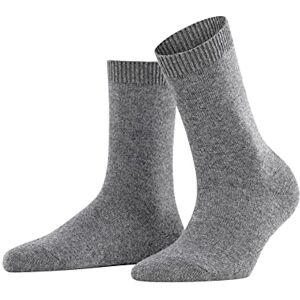 FALKE Women’s cosy wool socks, merino wool/cashmere blend, 1 pair, various Colours, sizes 35-42 warm, very soft thanks to cashmere content, ideal for casual looks. (Cosy Wool W So) Grey (Grey Mix 3399), size: 35-38