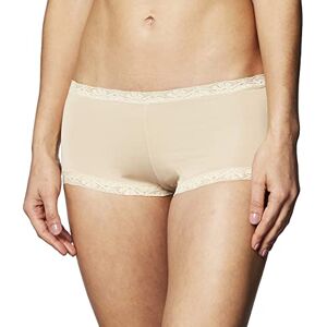 Maidenform Women's Microfibre Shorty Plain or unicolor Brief Beige Beige 8 (Brand size: S)