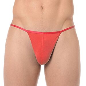 HOM Men's Basic G-String 'Plumes' Men's Underwear (Plume G-string) red Plain Not Applicable, size: xl