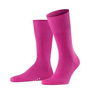 FALKE Airport New Wool Cotton Men's Socks Black White Many Other Colours Reinforced Men's Socks without Pattern Breathable Thick Plain, 1 Pair, Pink (Arctic Pink 8233), 43-44