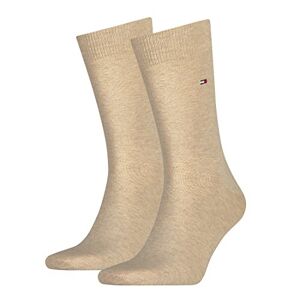 Tommy Hilfiger Men's Classic Socks, Pack of 2 (Classic Socks) Light beige melange Plain, size: 43-46