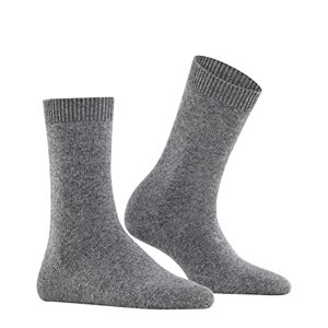 FALKE Women’s cosy wool socks, merino wool/cashmere blend, 1 pair, various Colours, sizes 35-42 warm, very soft thanks to cashmere content, ideal for casual looks. (Cosy Wool W So) Grey (Grey Mix 3399), size: 35-38
