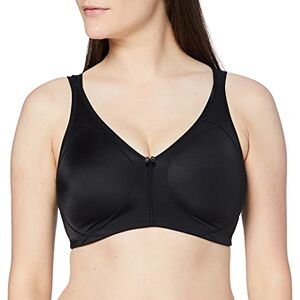 Sassa Women's Soft-BH doppelt vorgeformt Plain Everyday Bra, Black (Schwarz 00500), 36D (Manufacturer size:80D)