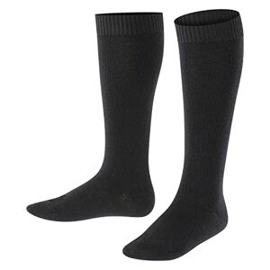 FALKE Unisex Kinder Kniestrümpfe Comfort Wool K KH Wolle lang einfarbig 1 Paar, Schwarz (Black 3000), 27-30