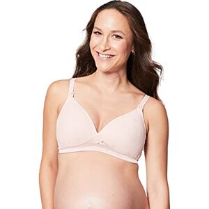 Cake Maternity Cake Lingerie Women's Rose Mousse Non-Wired Polka Dot Nursing Bra, Pink, 38DD