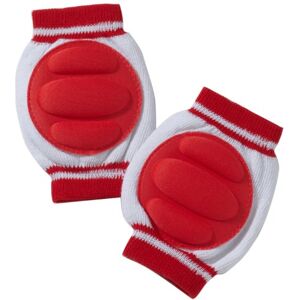 Playshoes Unisex Baby Knee Pad Crawling Safety Protector Leg Warmers, Red (White/Red), One Size