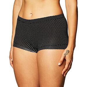 Maidenform Women's Dream Cotton Boy Shorts, Black (Black Dot Print), Size 12 (Manufacturer Size:Medium)