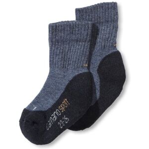 Camano children 2 pairs of sports socks with reinforced heel and lace boys & girls stockings, size. 23/24 (23/26), blue (navy + jeans 04)