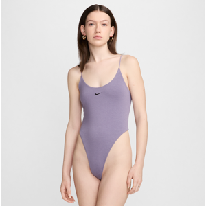 Stram, maskinstrikket Nike Sportswear Chill Cami-bodysuit til kvinder - lilla lilla XL (EU 48-50)