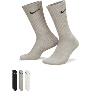 Nike Cushioned Training Crew-sokker (3 par) - multifarvet multifarvet 46-50