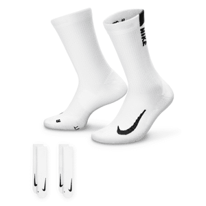 Nike Multiplier-crewstrømper (2 par) - hvid hvid 34-38