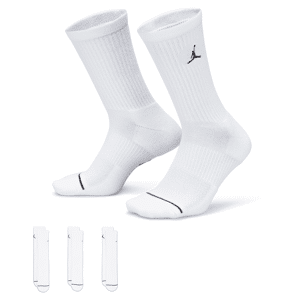 Jordan-hverdagscrewstrømper (3 par) - hvid hvid 42-46