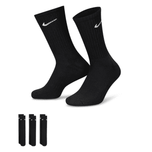 Nike Cushioned Training Crew-sokker (3 par) - sort sort 42-46