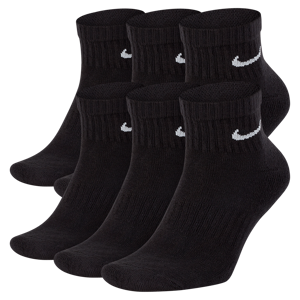 Nike Everyday Cushioned-ankeltræningsstrømper (6 par) - sort sort 42-46