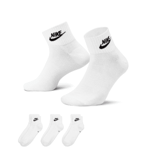 Nike Everyday Essential-ankelstrømper (3 par) - hvid hvid 34-38