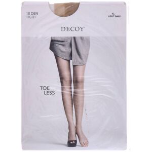 Decoy Tights uden tå (19 DEN) Light Sand XL